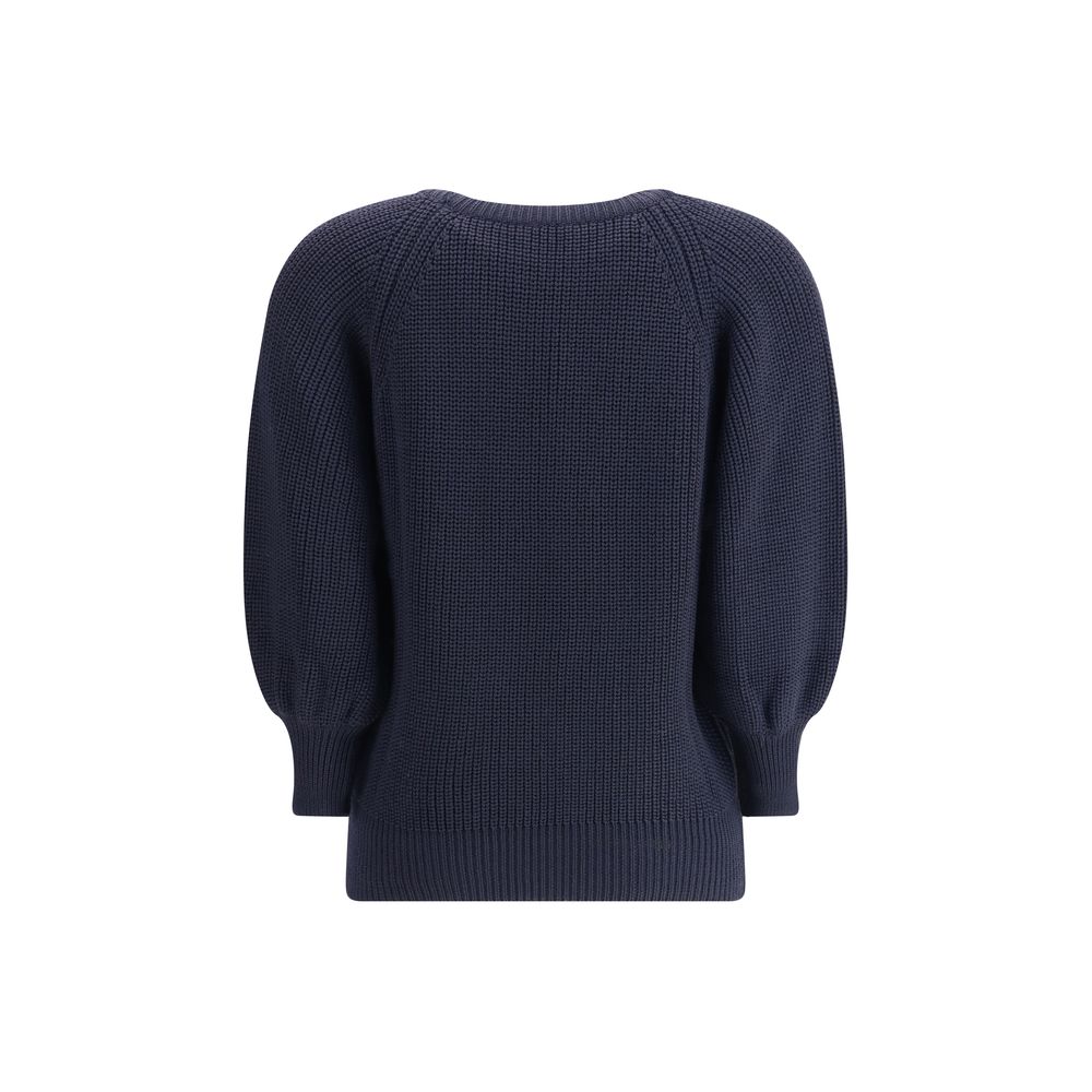 Ella Blue Merino Wool Sweater