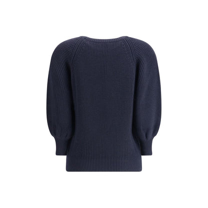 Ella Blue Merino Wool Sweater