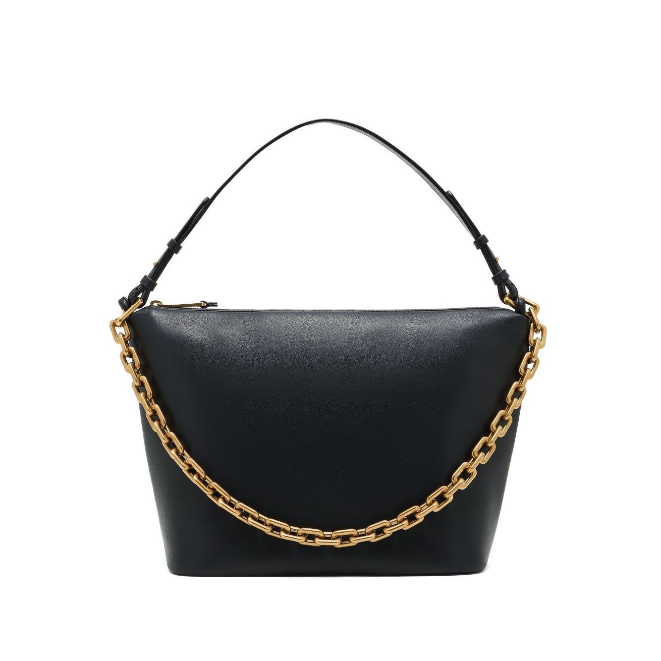 Emporio Armani Medium leather hobo bag with chain