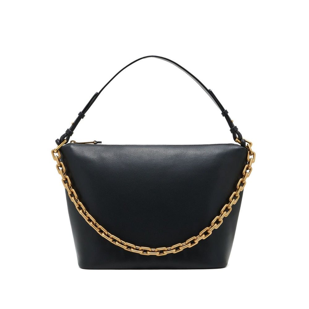 Emporio Armani Medium leather hobo bag with chain Handbag