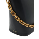 Emporio Armani Medium leather hobo bag with chain Handbag
