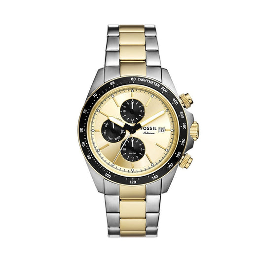 FOSSIL WATCHES Mod. FS6126 with gold and silver strap and chronograph features