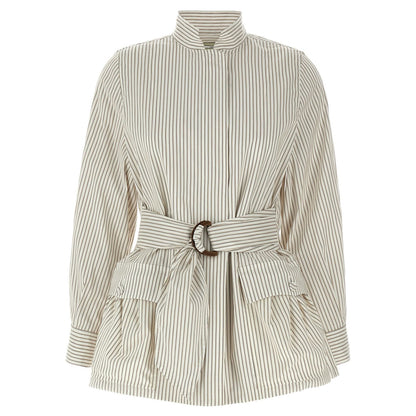Fendi White Cotton Shell Jacket