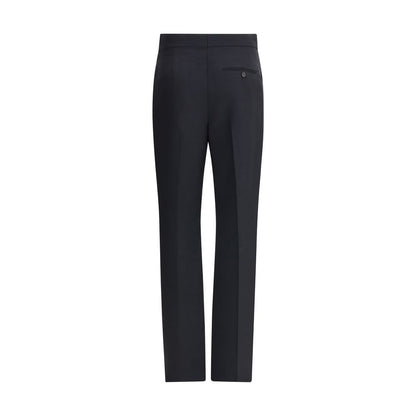 Ferragamo Black Viscose Casual Pants