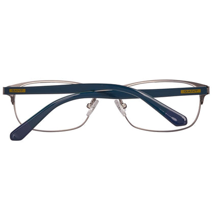 Gant Silver Metal Glasses (Frames) GA3143-009-54 in silver metal material, shown from the back with temple details.