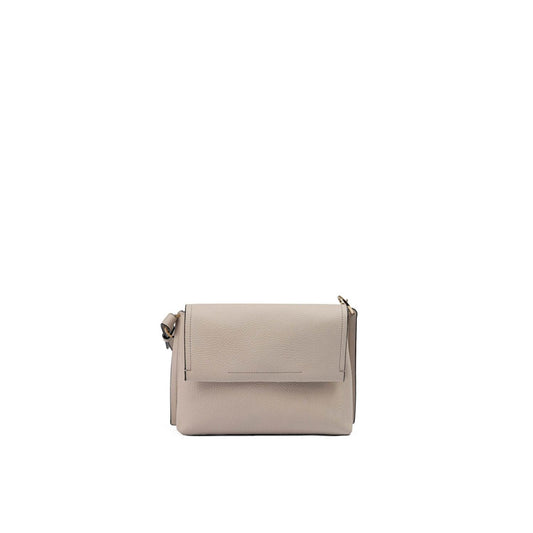 Giada Beige Grained Leather Crossbody Bag Giada