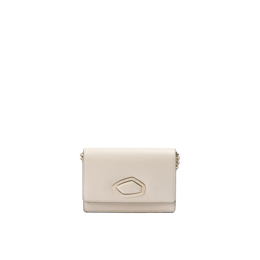 Giada Beige Leather Clutch Bag Giada