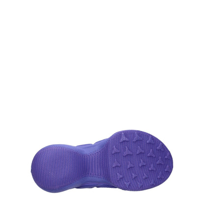 Sole of Givenchy Purple Fabric Slip-On Loafers with textured design and round toe.