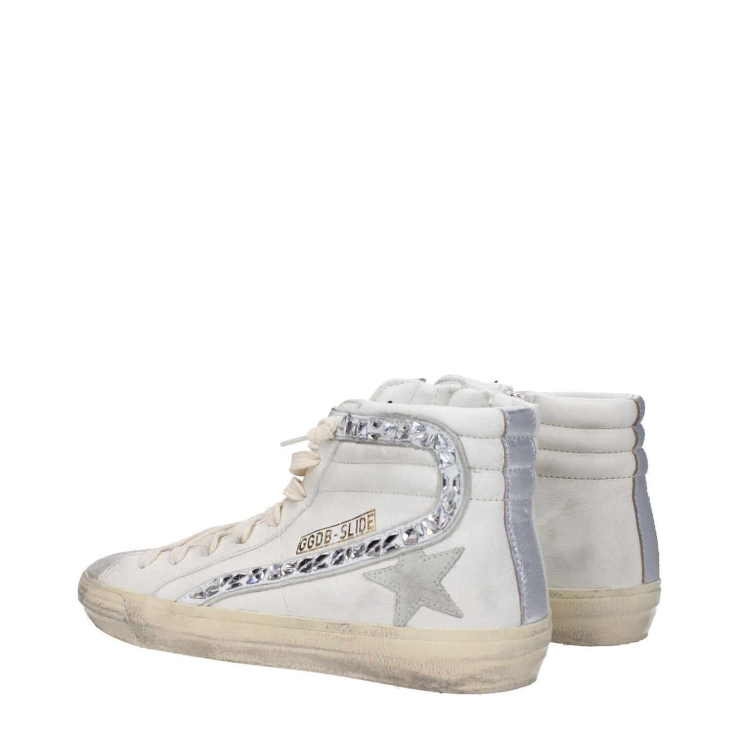 Golden Goose White Leather High Top Sneakers