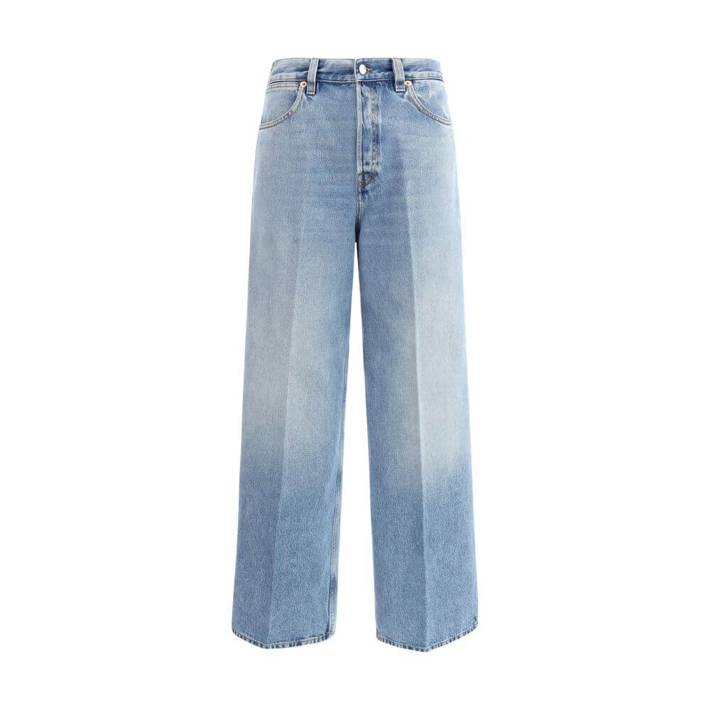 Gucci Light Blue Cotton Jeans Denim