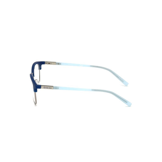 Guess Blue Injected Frames with matt blue finish, unisex design, size 51/17/135mm, featuring UV filter 3.