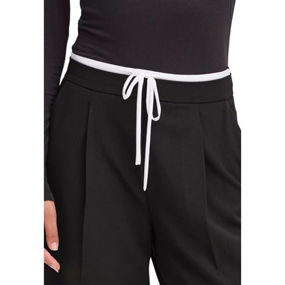 ICHI Black Polyester Pants 1728,71956299936,Black,Clothing,ICHI,IT40|S,New with tags,Pants - Clothing,Women