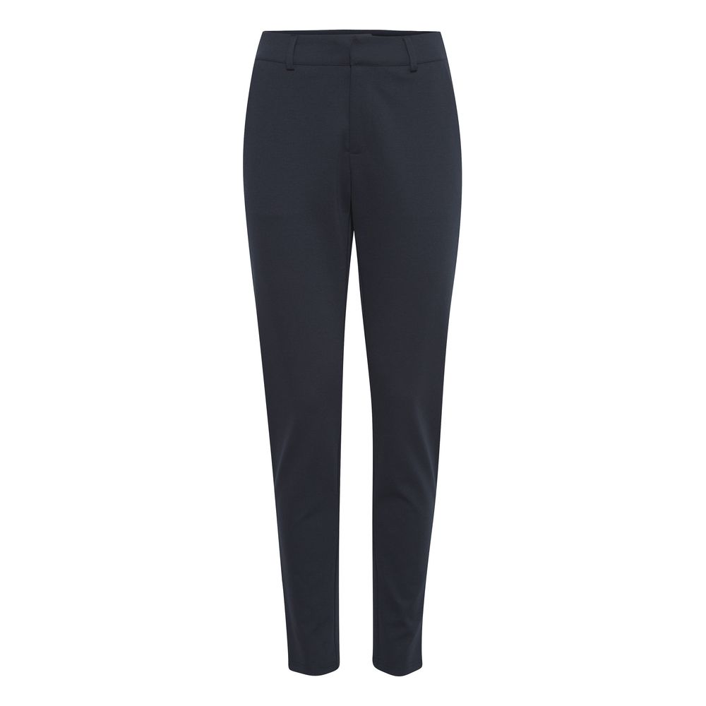 ICHI Blue Recycled Polyester Dress Pants