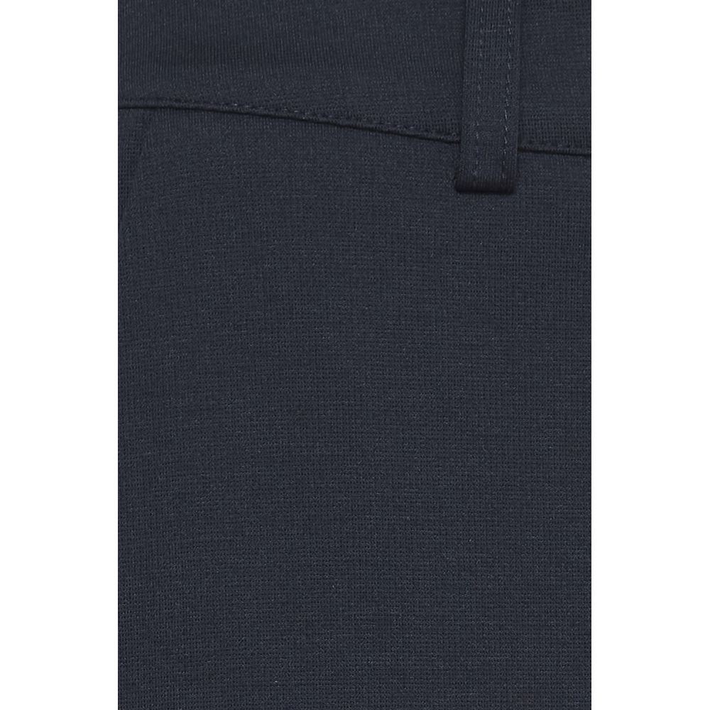 ICHI Blue Recycled Polyester Dress Pants