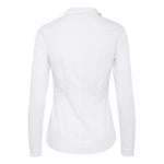 ICHI White Cotton Blouse