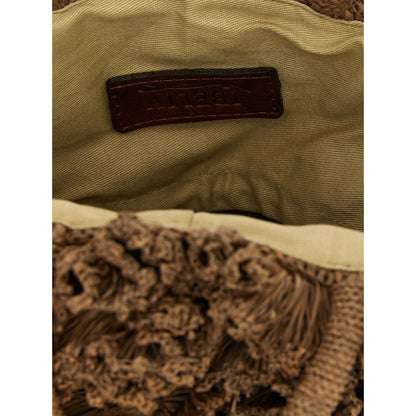 Ibeliv Brown Raffia Handbag