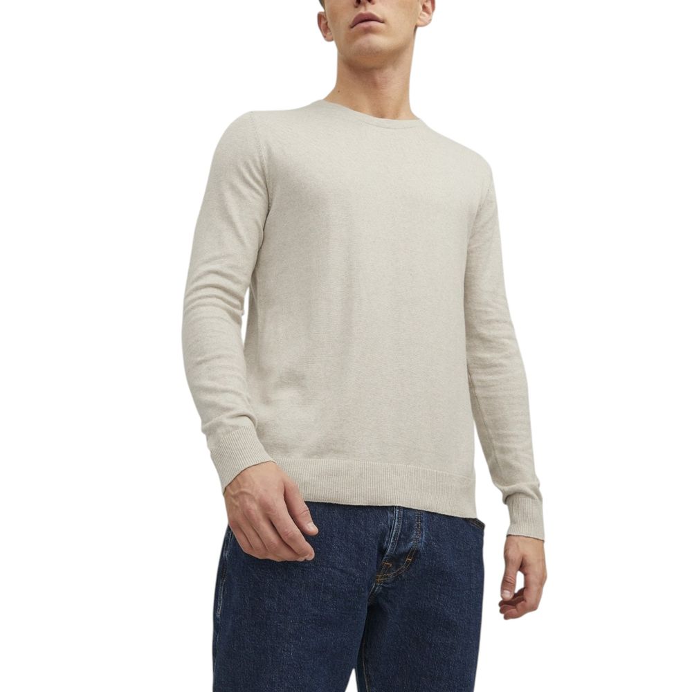 Jack Jones Beige Cotton Sweatshirt