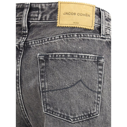 Jacob Cohen Gray Cotton Relaxed Fit Jeans