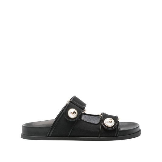 Jimmy Choo Fayence Sandal Low leather sandals with pearls Sandals