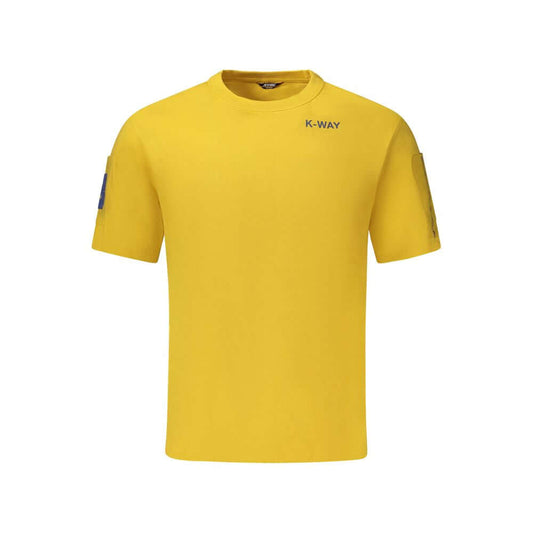 K-WAY Yellow Cotton Men T-Shirt
