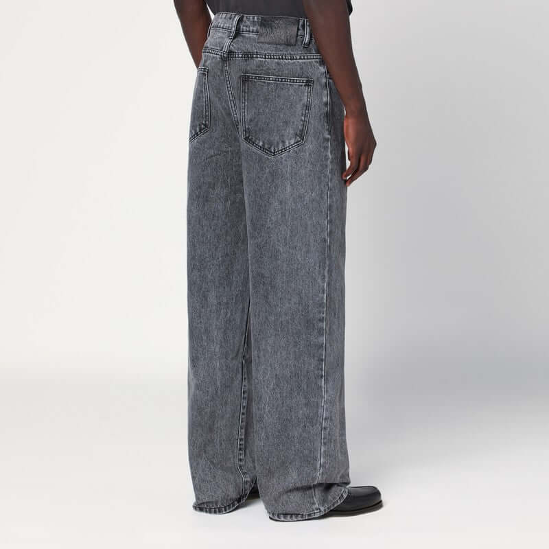 Basketcase Gallery Wide-leg black washed jeans LAXDE/Q_BASKG-FB_310