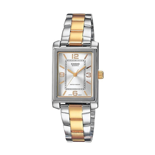 CASIO COLLECTION Mod. TANK STEEL&GOLD - ARGENTEE-0