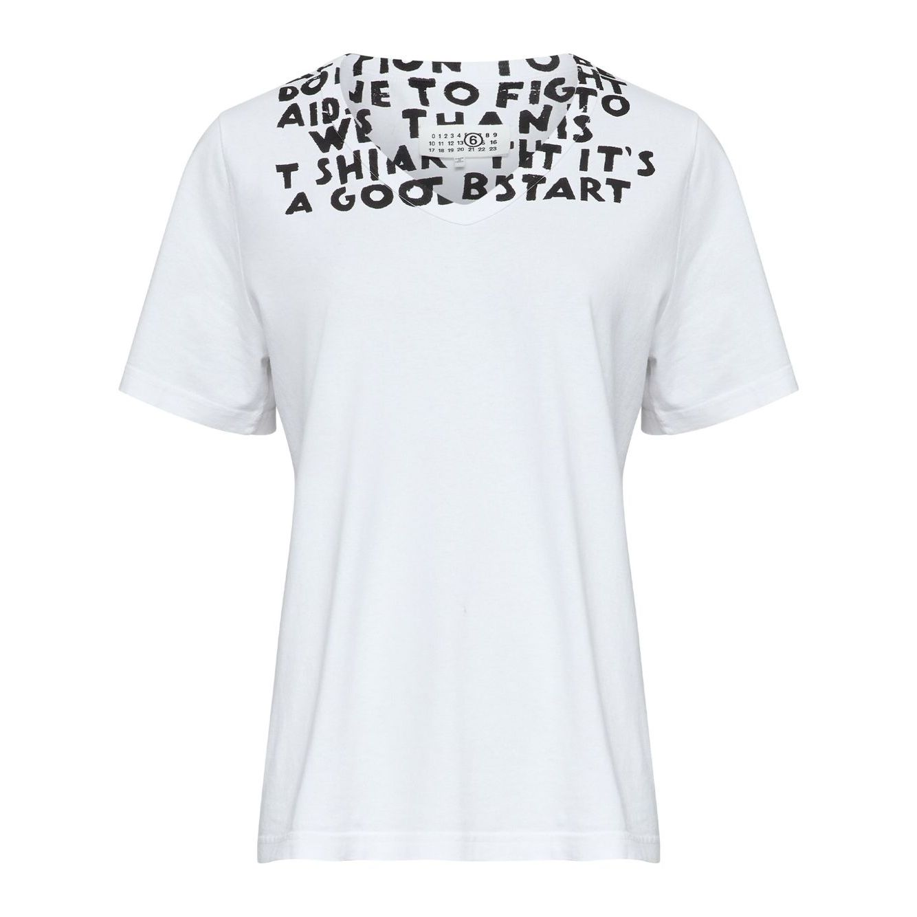 MM6 Maison Margiela T-shirts and Polos White Topwear