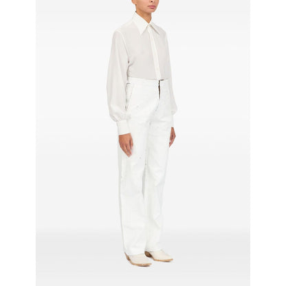 MM6 Maison Margiela Trousers White