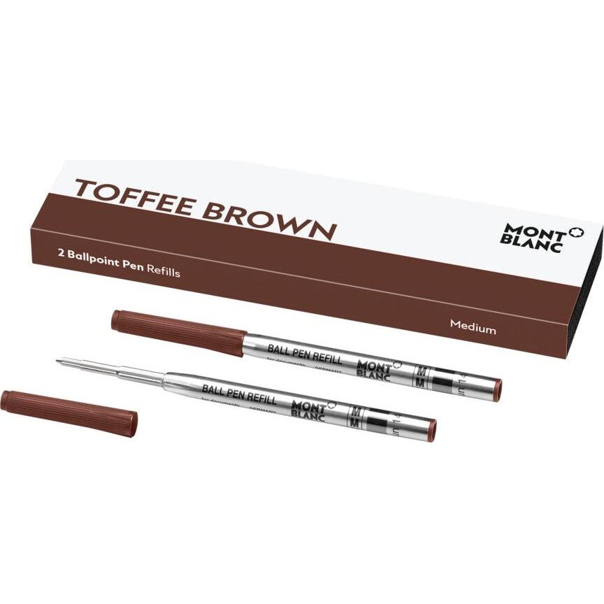 MONTBLANC Mod. TOFFEE BROWN - BALLPOINT PEN REFILLS - MEDIUM - 2 PCS 125957