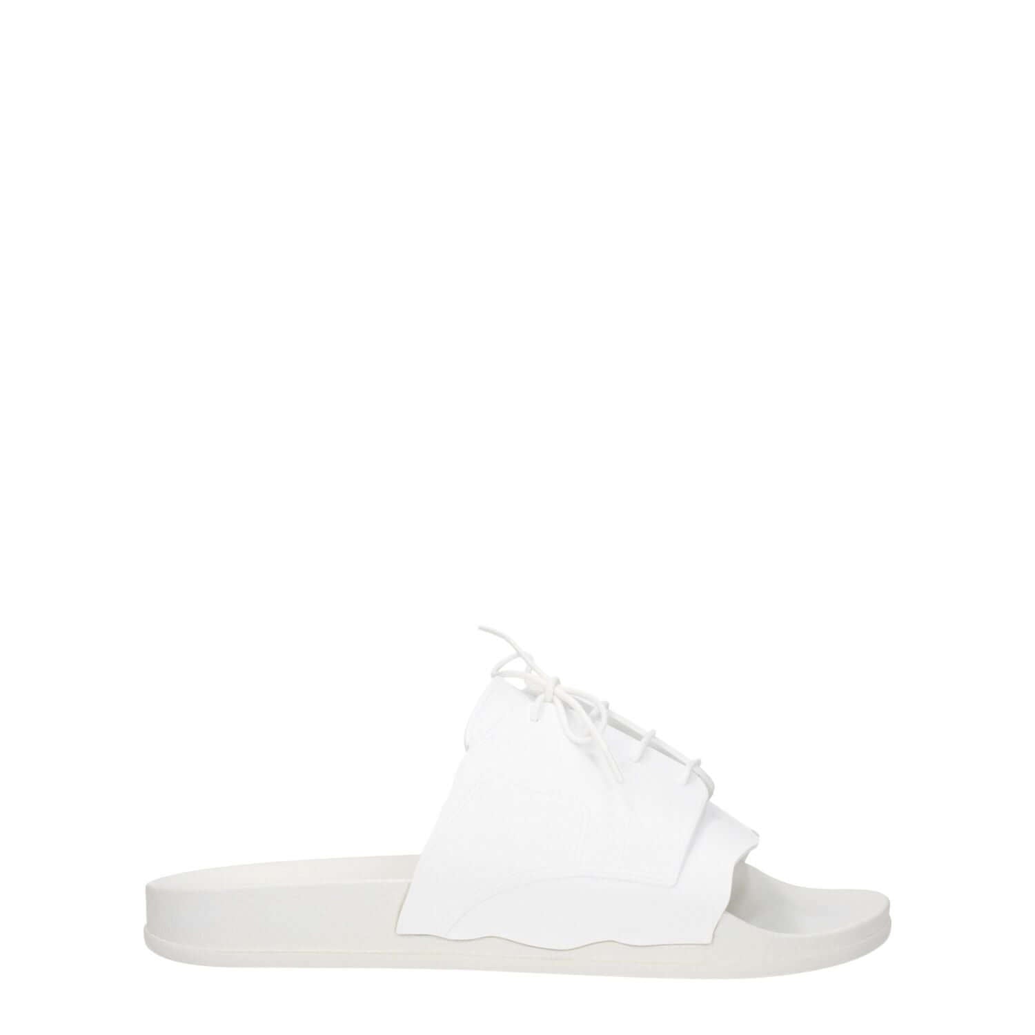Maison Margiela White Cotton Slippers