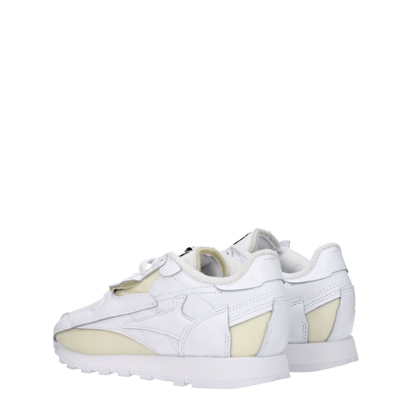 Maison Margiela White Leather Athletic Sneakers