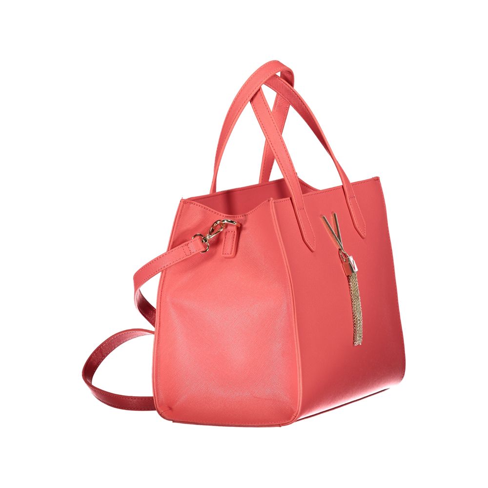 Mario Valentino Pink Polyethylene Handbag with removable shoulder strap and zip closure