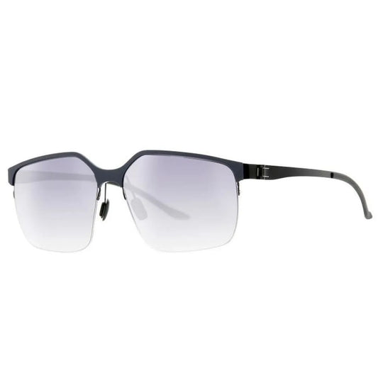 Mercedes Benz Black Metal Sunglasses with grey lenses and metal frames.