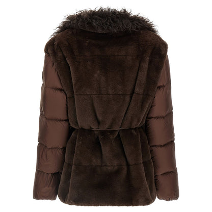 Moncler Brown Polyester Shell Jacket
