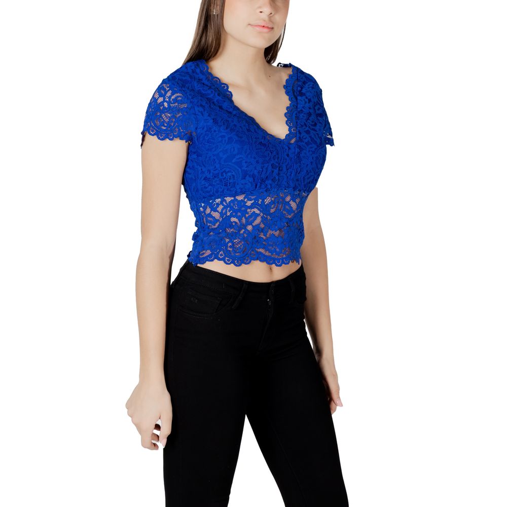 Morgan De Toi Blue Polyamide Top