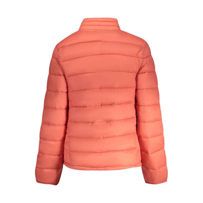 North Sails Pink Polyamide Jackets & Coat - Back View with Long Sleeves, Two External Pockets, and Logo Application