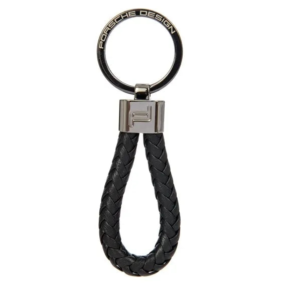 PORSCHE DESIGN MOD. CLASSIC leather keychain in official box packaging.