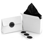Elegant packaging for PANDORA JEWELRY Mod. 393206C01-45 displayed with branded black stickers and white gift boxes.