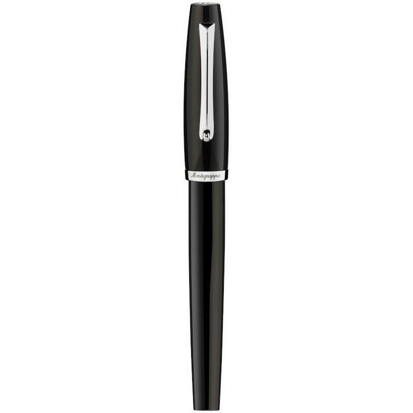 PENNE MONTEGRAPPA MOD. ISMANRIC black luxury pen with chrome accents