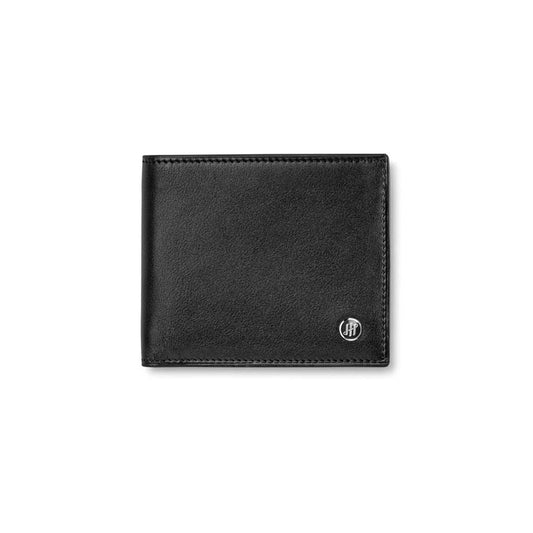 PORTAFOGLIO MONTEGRAPPA MOD. IC00WA04, elegant black wallet with monogram detail, leather material, men's accessory