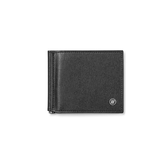 PORTAFOGLIO MONTEGRAPPA MOD. IC00WA11 sleek black wallet with logo.