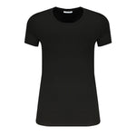 Patrizia Pepe Black Organic Cotton Women T-Shirt