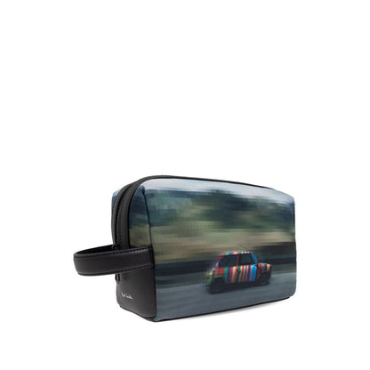 Paul Smith Recycled Polyester 'Pixelated Mini' Washbag