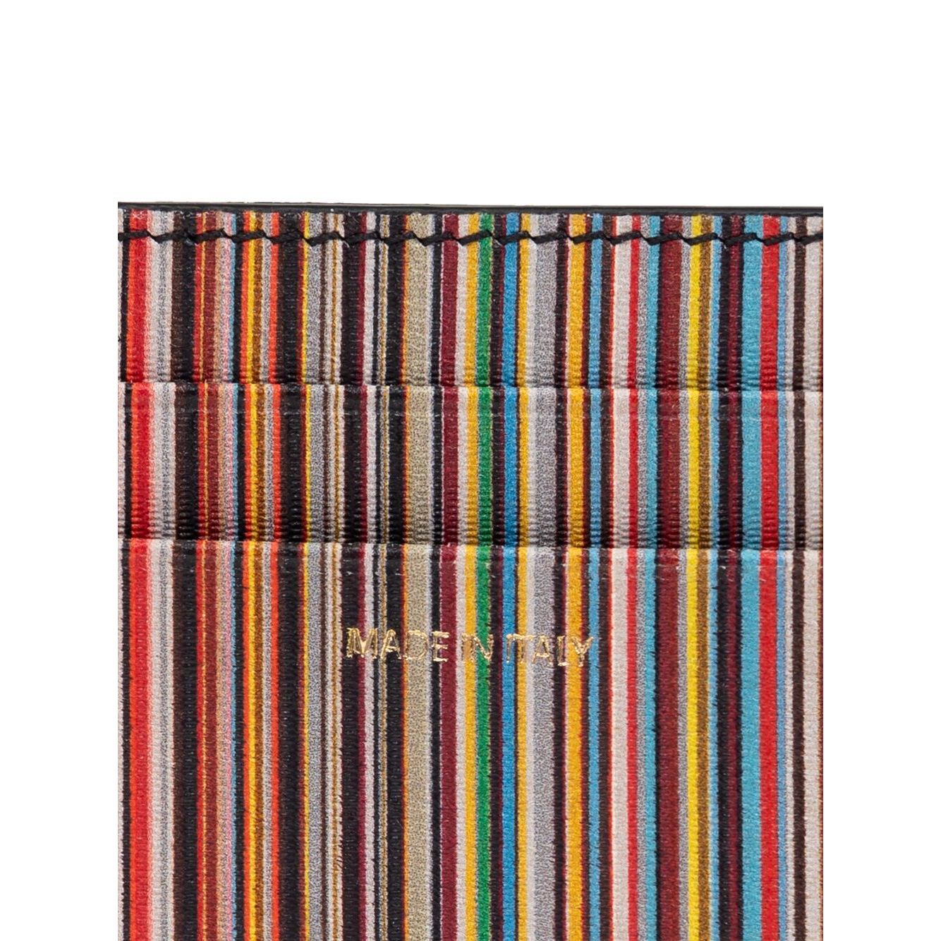 Paul Smith Signature Stripe leather card case Small Leather Goods