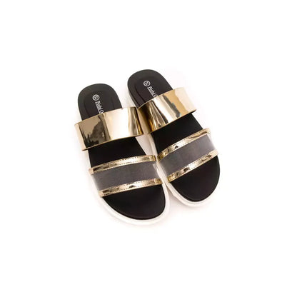 Péché Originel Gold Polyethylene Women Sandal