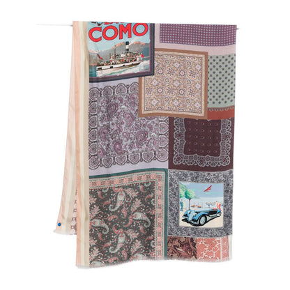 Pierre Louis Mascia Lago di Como silk printed scarf