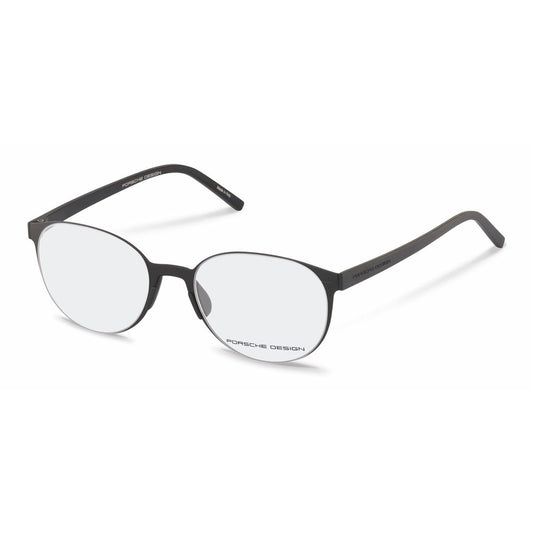 Porsche Design Black Acetate Glasses (Frames) model P8312-E, black acetate, Italian-made, 53/19/145 mm dimensions, luxury eyewear.