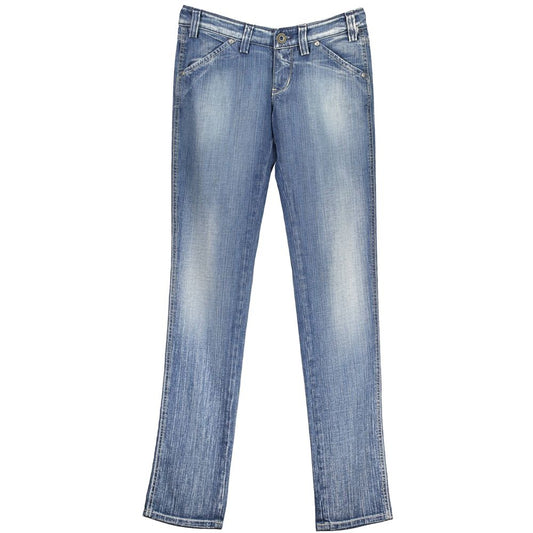RE-START Azzurro Cotton Women Jeans