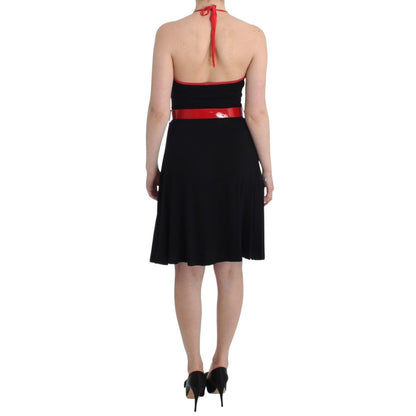 Roccobarocco Black belted palladio dress