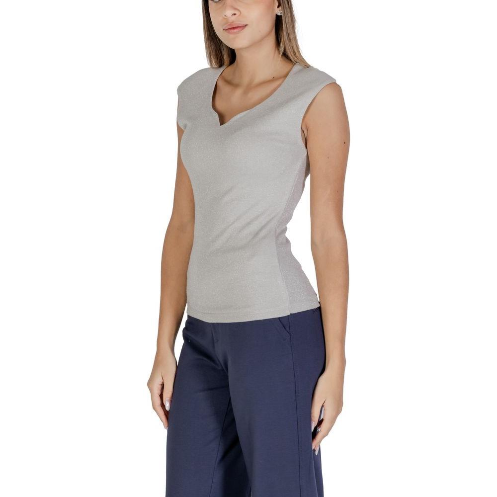 Street One Street One Silver Viscose Tops & T-Shirt ST-15624000226-IT42|M